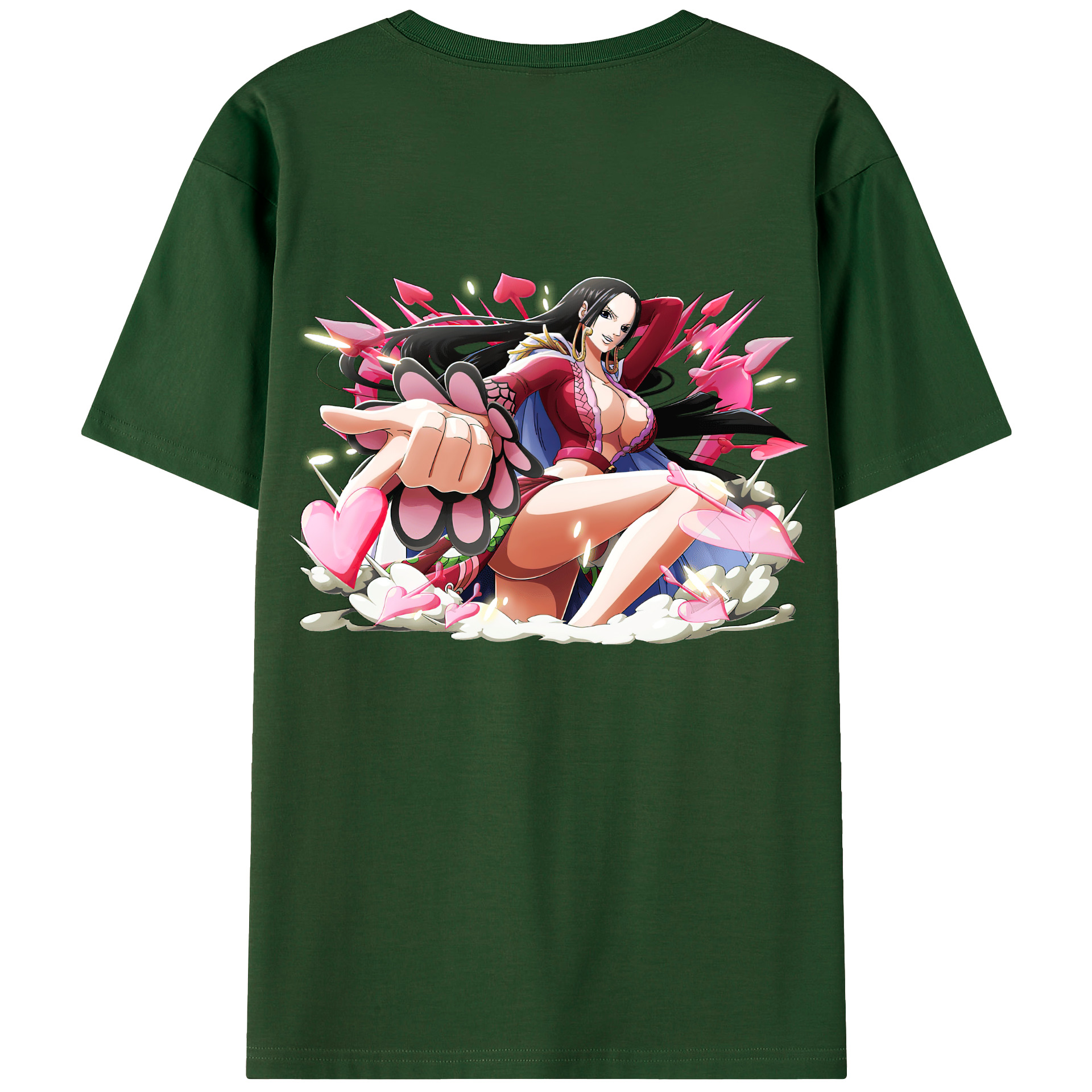 ワンピース ボア・ハンコック ONE PIECE Boa·Hancock 綿100％半袖Tシャツ（背面プリント）